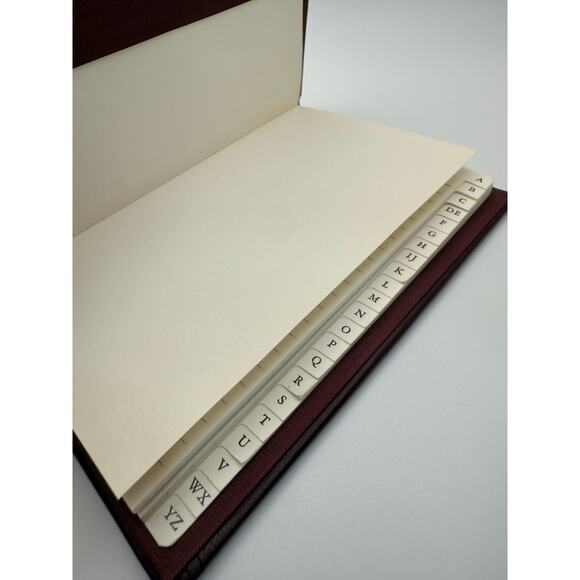 Vintage Sterling Silver Front Leather Bound Address Book Argento 925 (125) - Picture 7 of 11